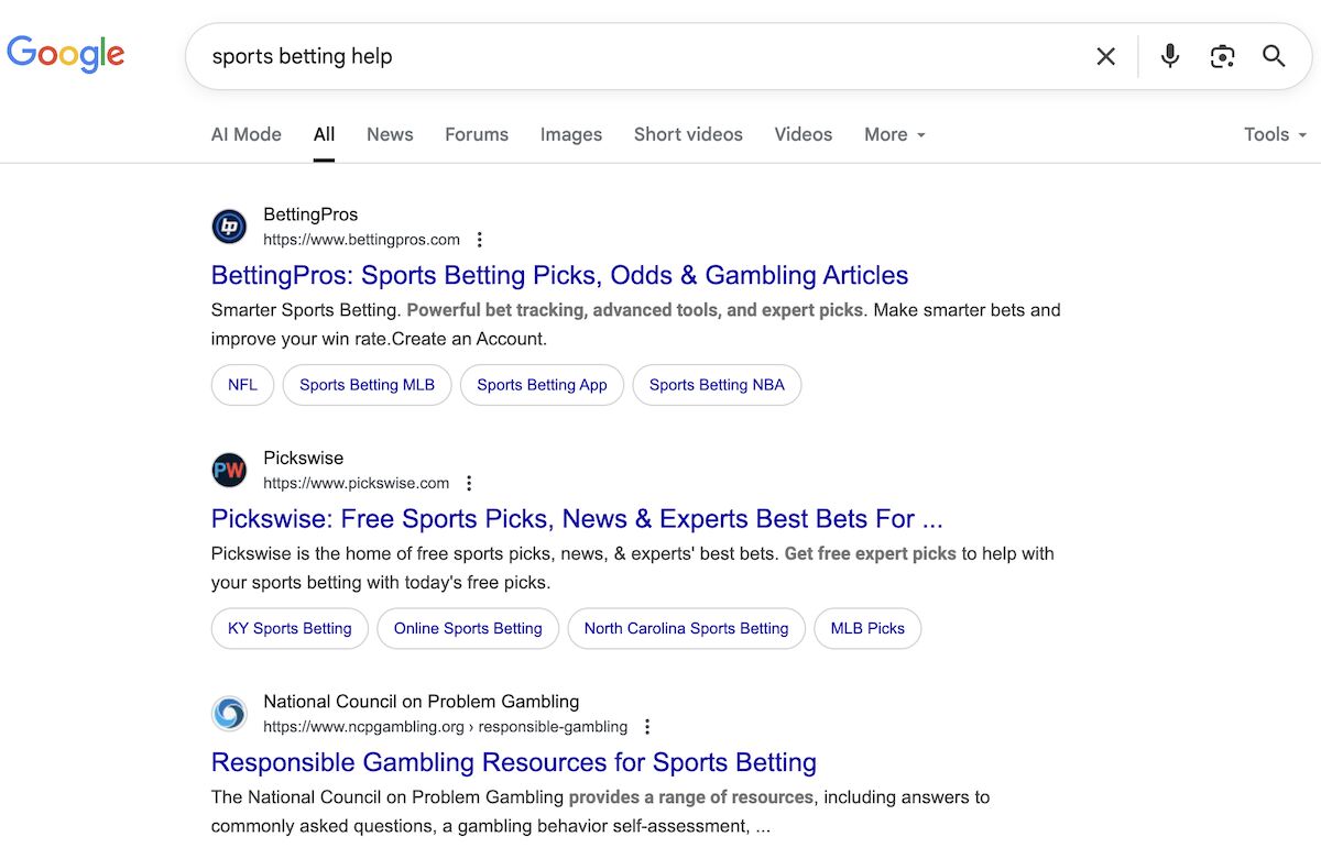Google Sports Betting Ads