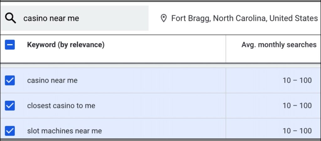 Military Casino Casinos