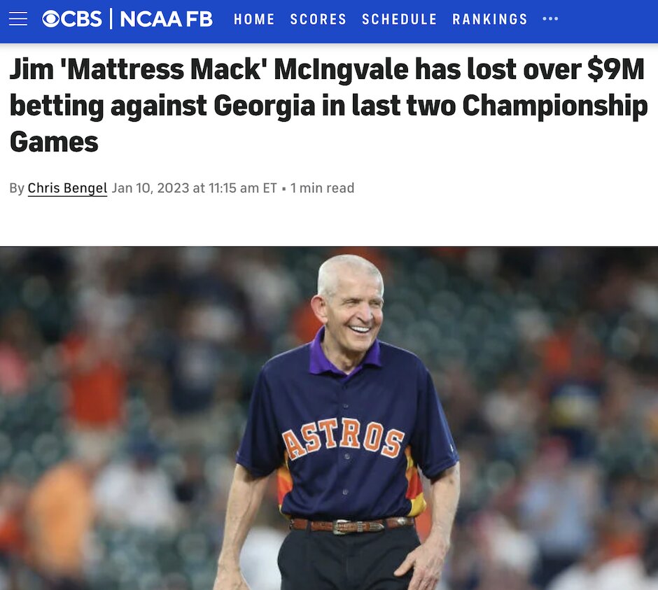 news on sports betting celebrating losses