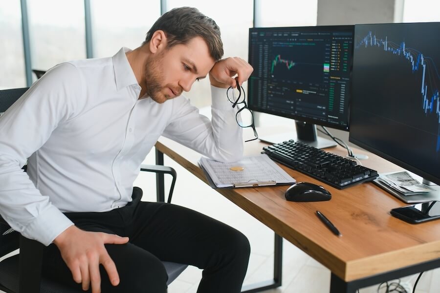stressed day trader